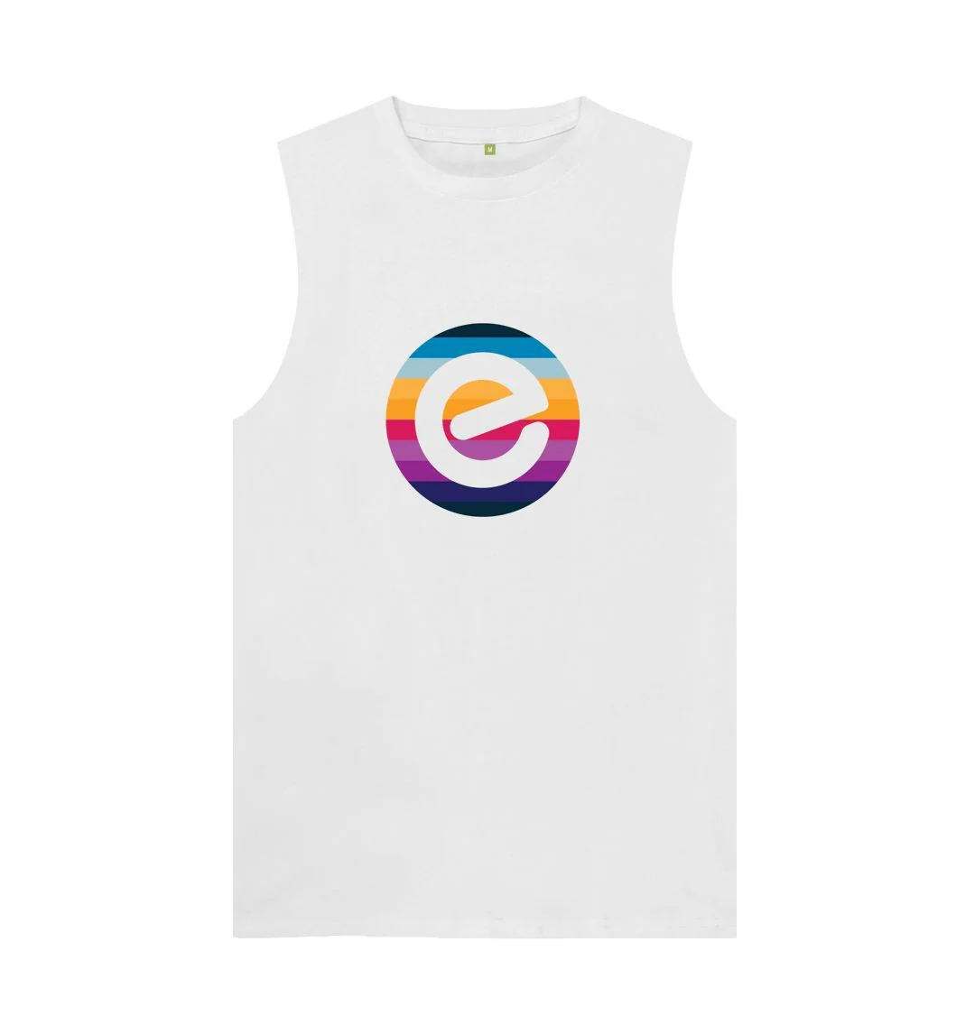 Men's 100% Organic E Logo Cotton Vest - Image 3