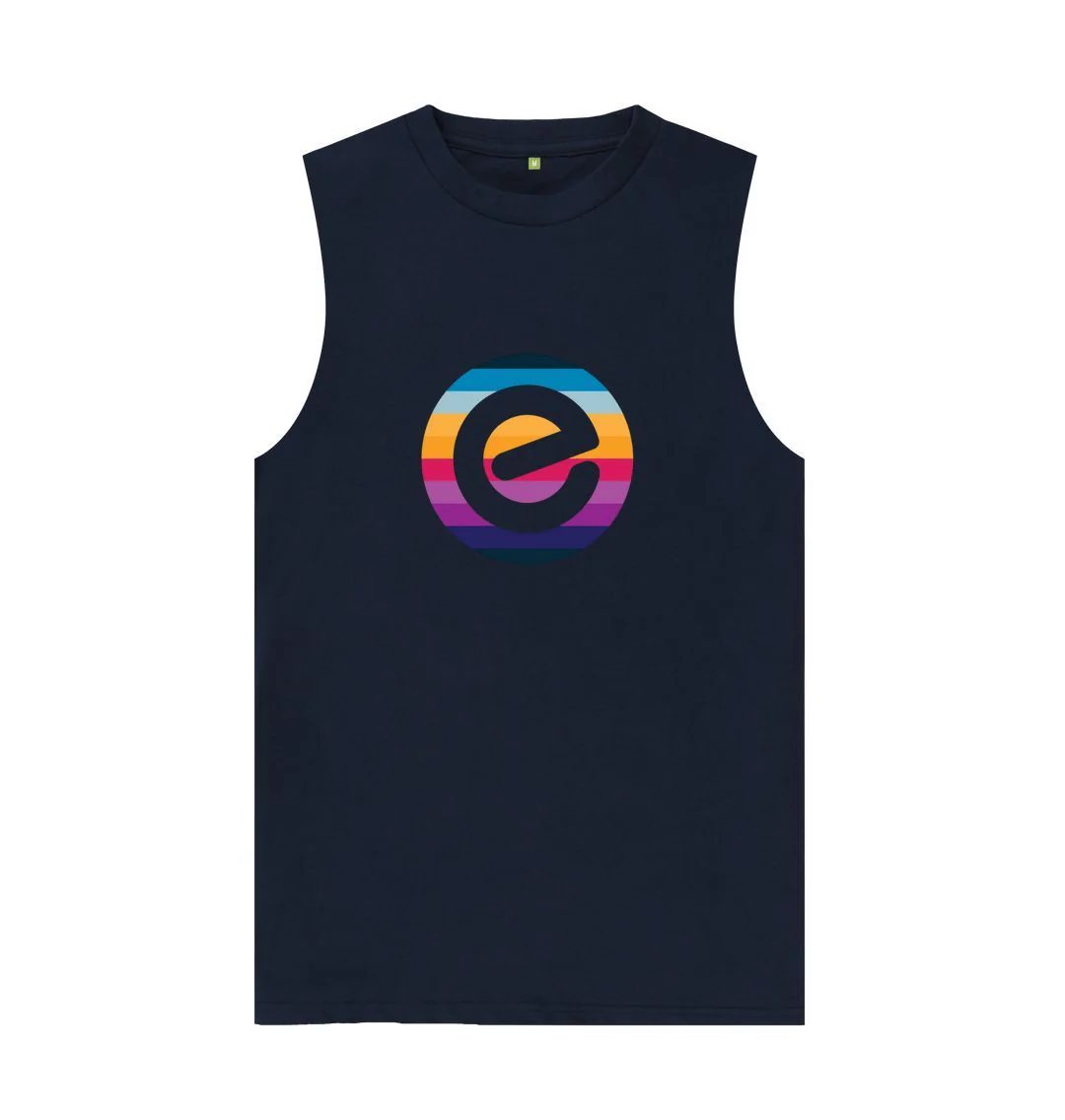 Men's 100% Organic E Logo Cotton Vest - Image 4