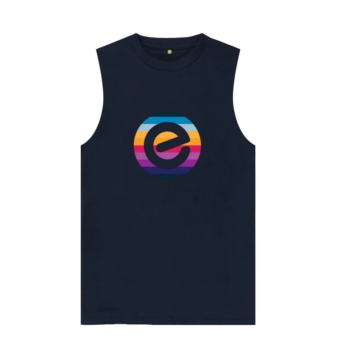 Men's 100% Organic E Logo Cotton Vest - Image 5