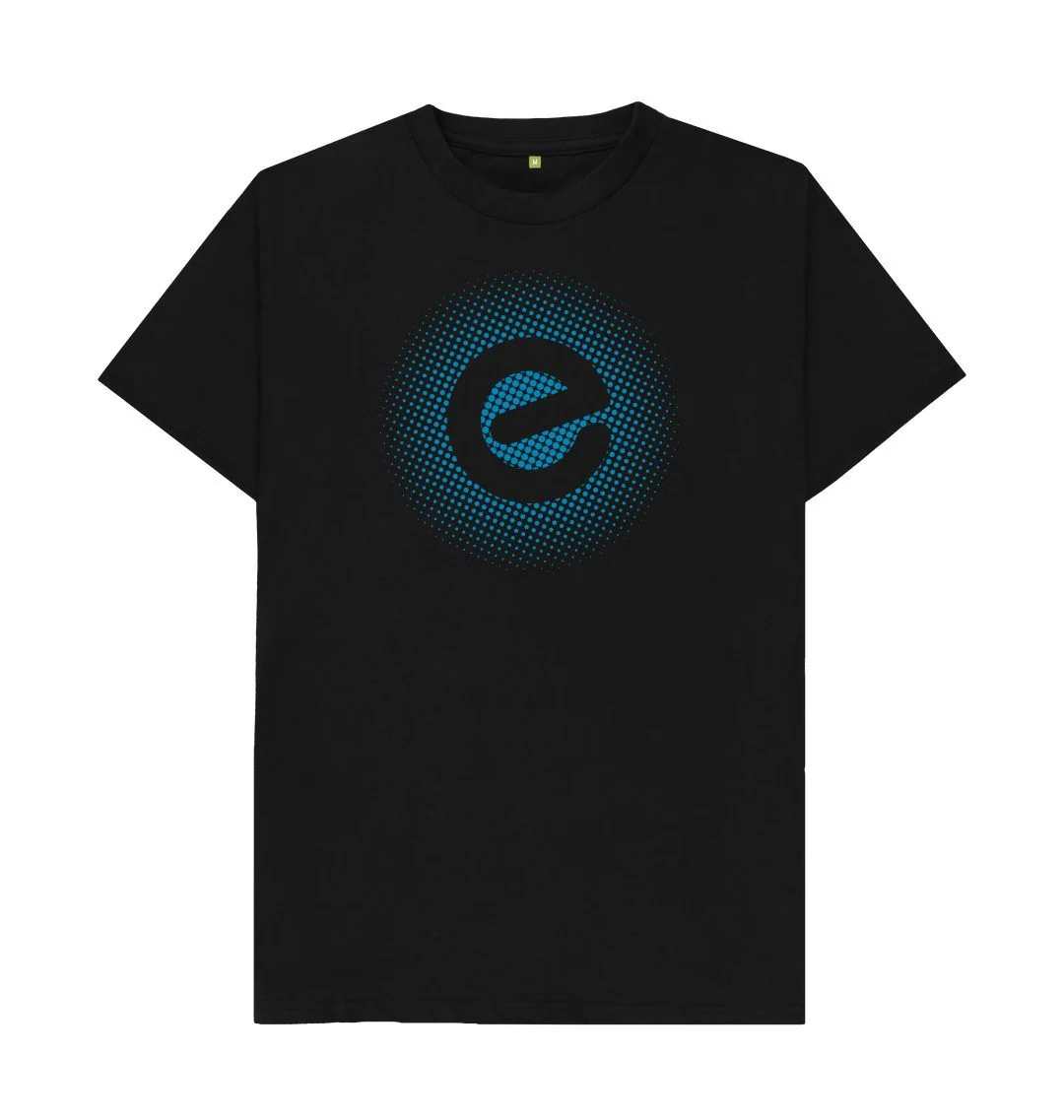 Men's Blue Logo 100% Organic Cotton T-Shirt - Image 11