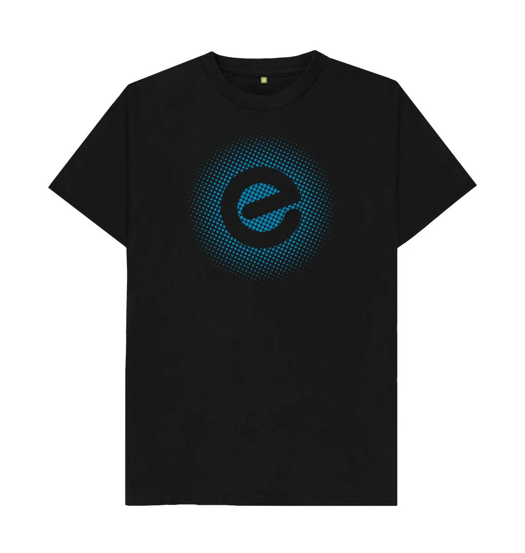 Men's Blue Logo 100% Organic Cotton T-Shirt - Image 6