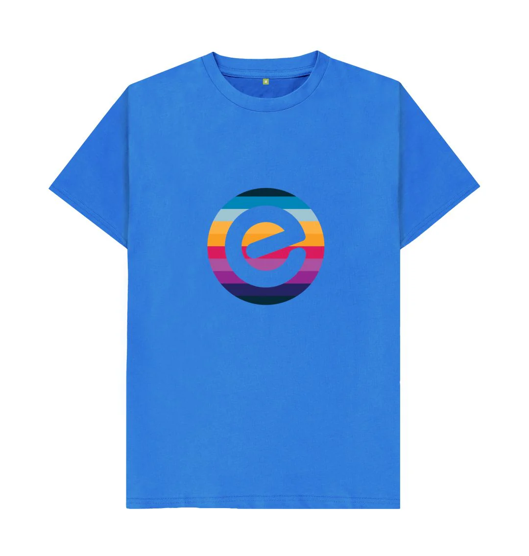 Men's e Logo 100% Organic Cotton T-Shirt - Image 10