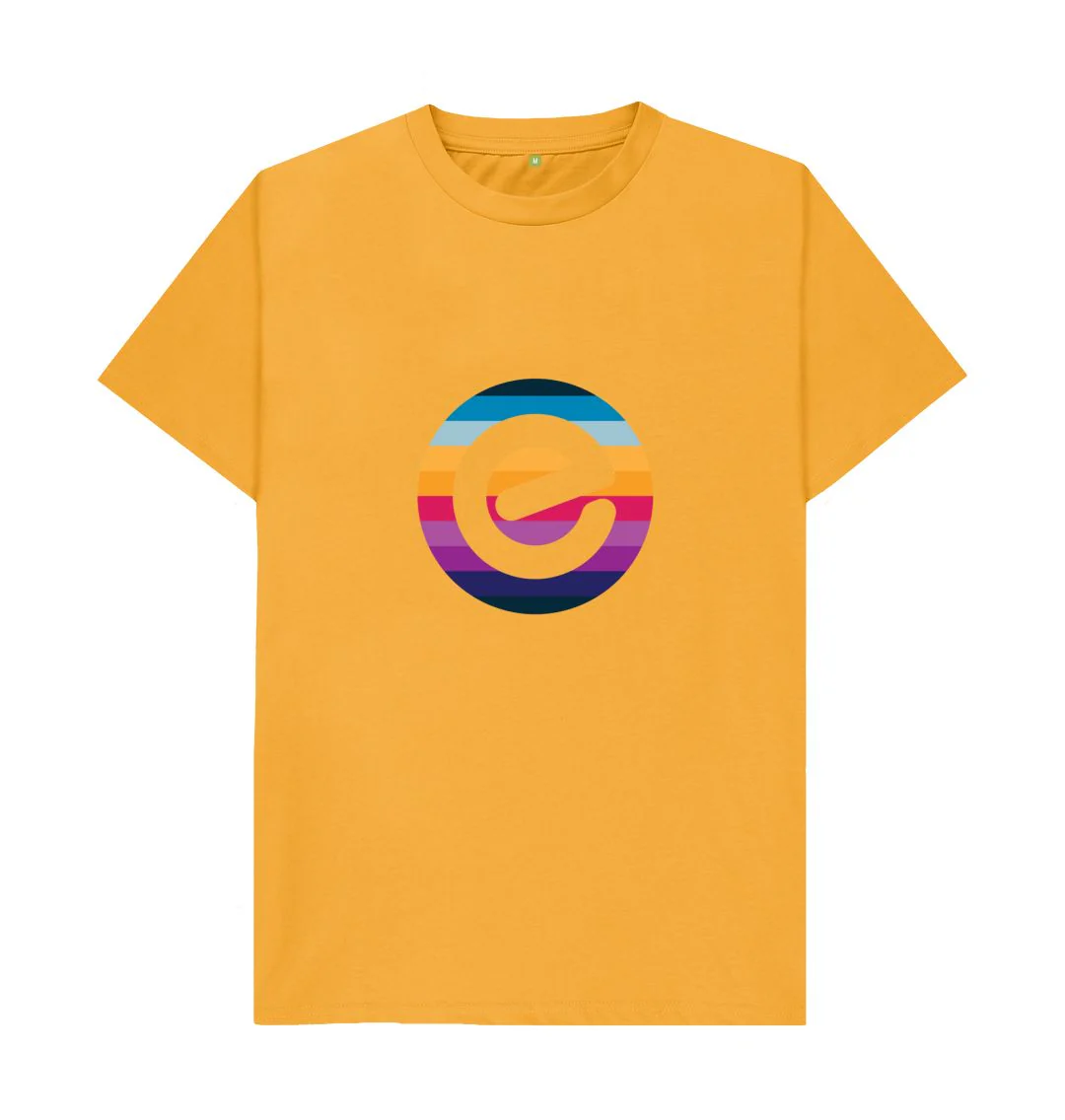 Men's e Logo 100% Organic Cotton T-Shirt - Image 12