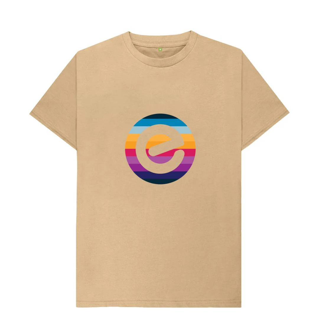 Men's e Logo 100% Organic Cotton T-Shirt - Image 13