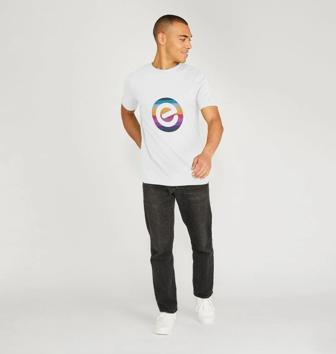 Men's e Logo 100% Organic Cotton T-Shirt - Image 2