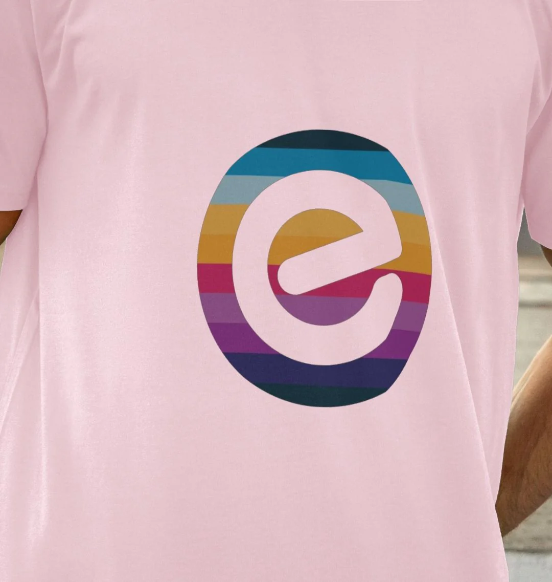 Men's e Logo 100% Organic Cotton T-Shirt - Image 3