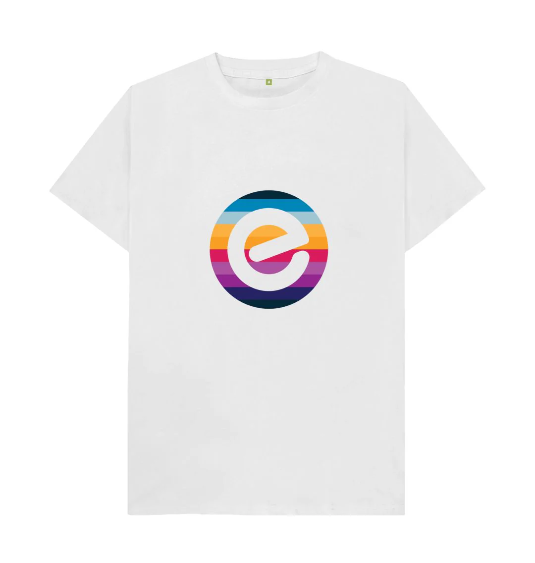 Men's e Logo 100% Organic Cotton T-Shirt - Image 4