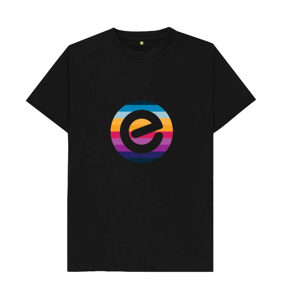 Men's e Logo 100% Organic Cotton T-Shirt - Image 5