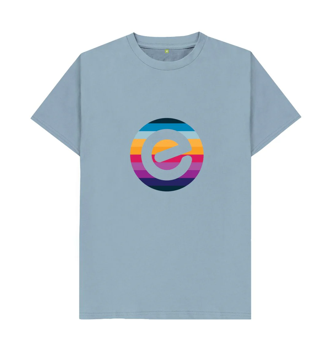 Men's e Logo 100% Organic Cotton T-Shirt - Image 6