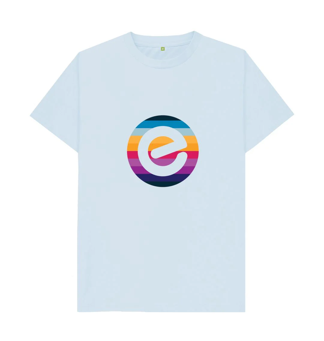 Men's e Logo 100% Organic Cotton T-Shirt - Image 7