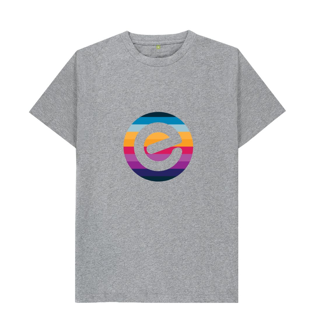 Men's e Logo 100% Organic Cotton T-Shirt - Image 8