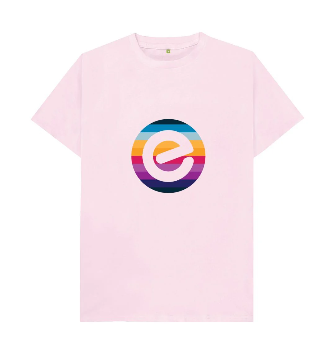 Men's e Logo 100% Organic Cotton T-Shirt - Image 9