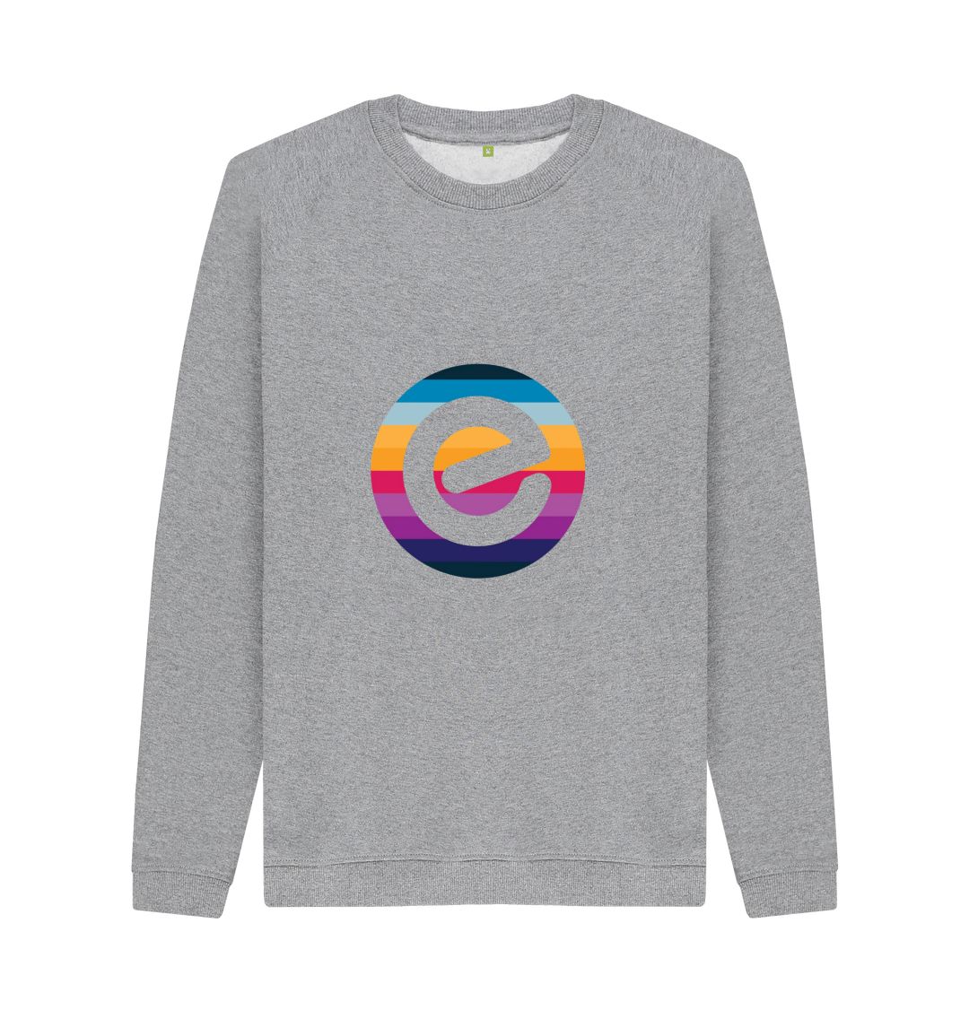 Men's E Logo Organic Cotton Crewneck Jumper - Image 4