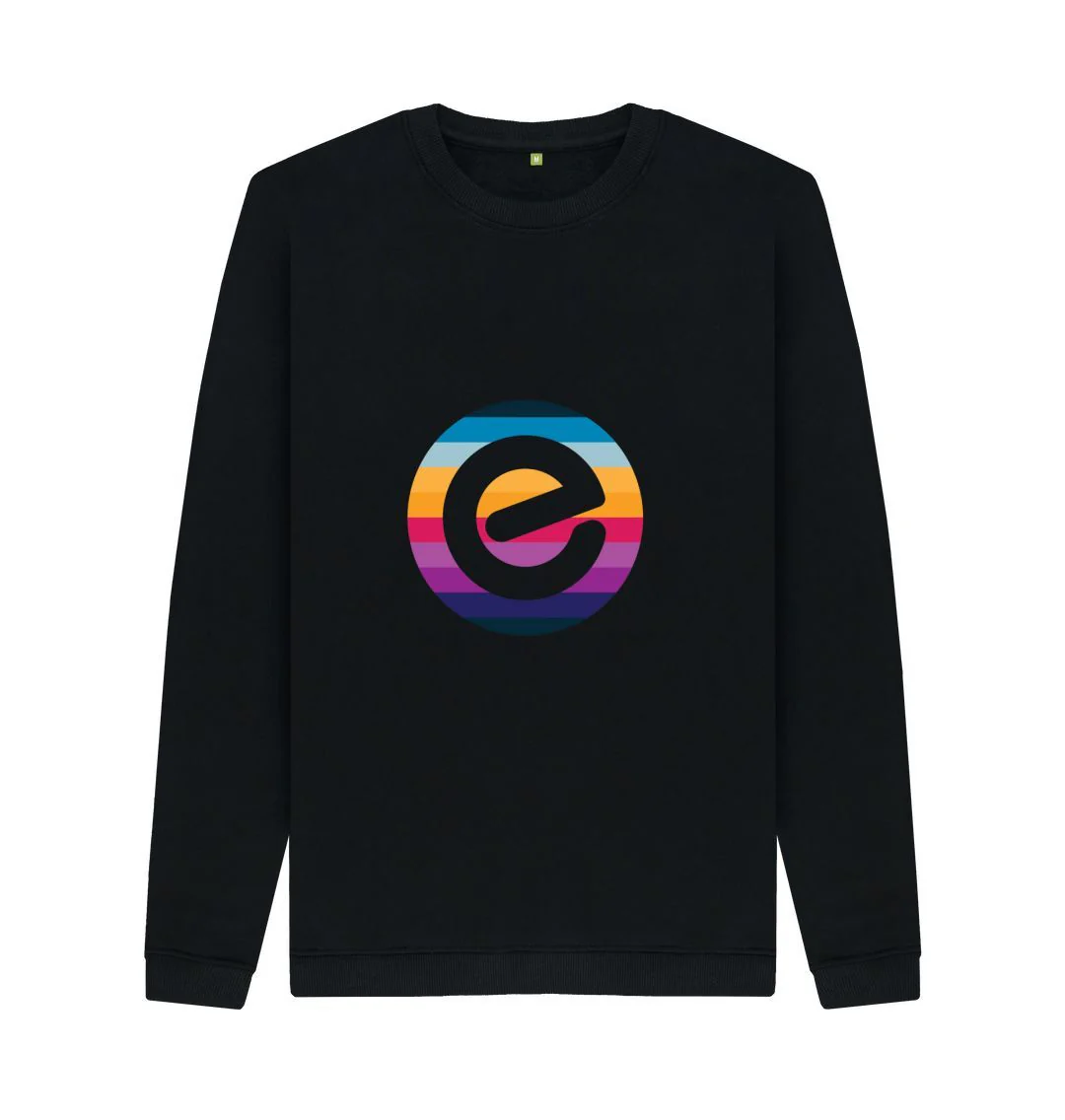 Men's E Logo Organic Cotton Crewneck Jumper - Image 5