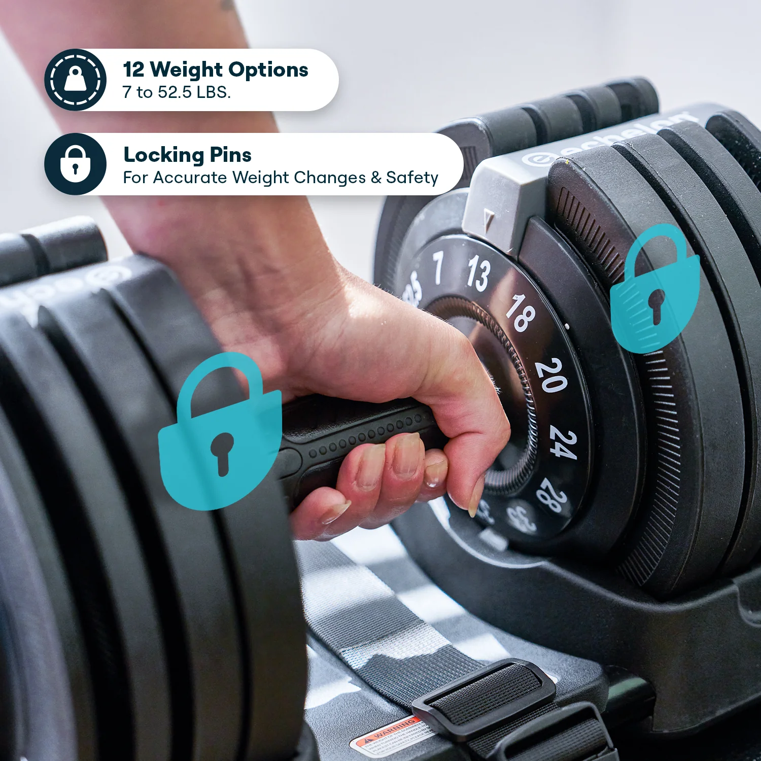 Echelon Strength Adjustable Dumbbells - Image 2
