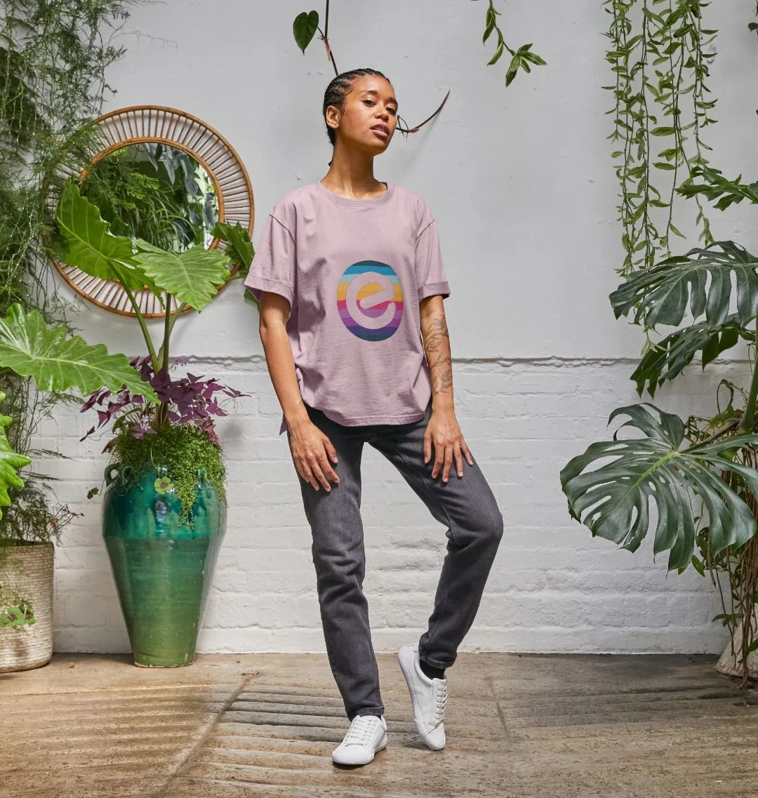 Women's 100% Organic Cotton Relaxed Fit e Tee - Image 3