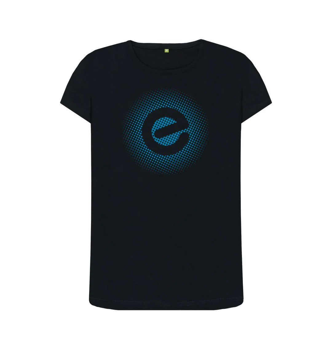 Women's Blue Logo 100% Organic Cotton T-Shirt - Image 9
