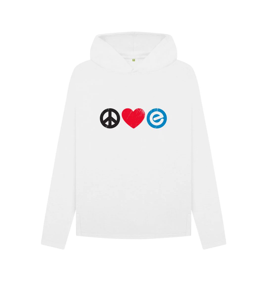 Women's Peace Love Hoodie - Image 3